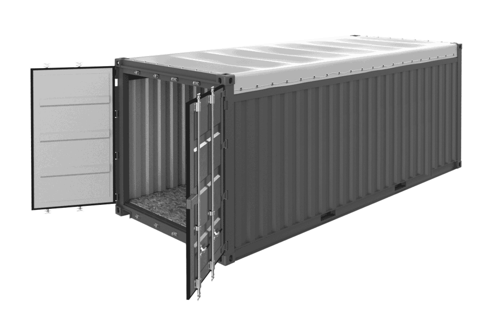 Container maritime de 20 pieds open top