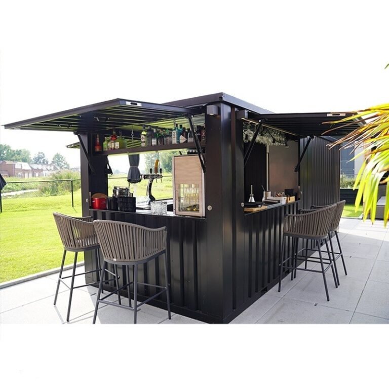 Conteneur bar extérieur amovible 8 x 2 mètres 26ft