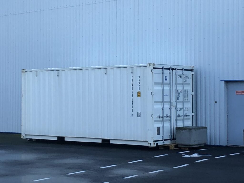 Container 20 pieds occasion high cube - vue latérale