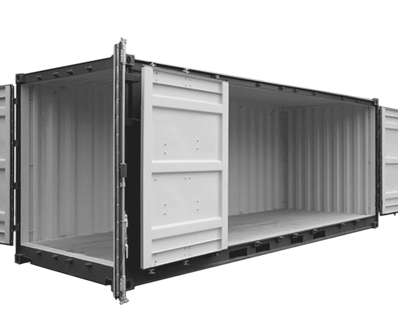 Container maritime de 20 pieds open side - Accès simplifié et polyvalence maximale