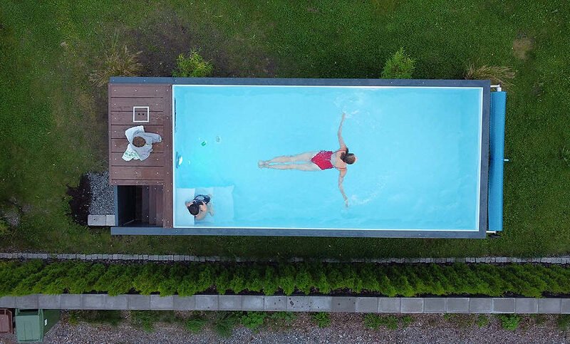 Piscine conteneur 6,2 m x 2,5 m Jet Swim