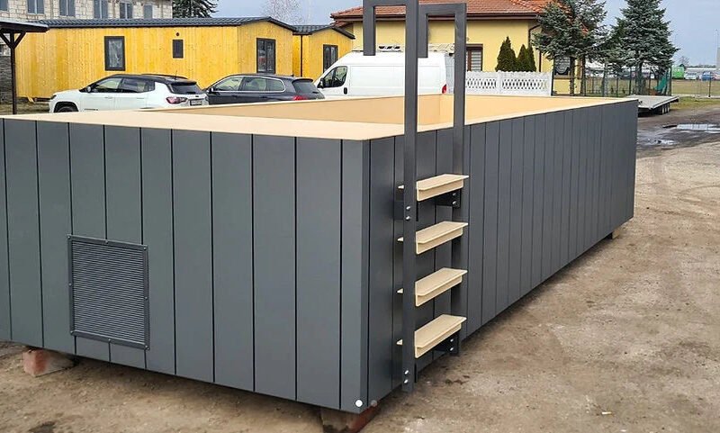 Conteneur de piscine en polypropylène 6,5 x 2,6 m