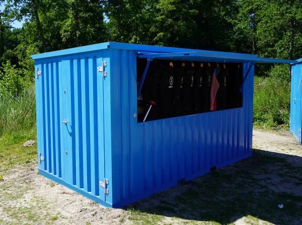 Conteneur à barres détachable 4×2 mètres XL Bleu RAL 5015