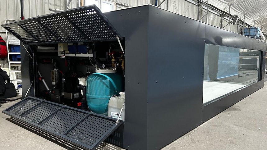 Piscine en polypropylène de 6,5 m x 2,5 m avec une fenêtre de 4 m – Image 3
