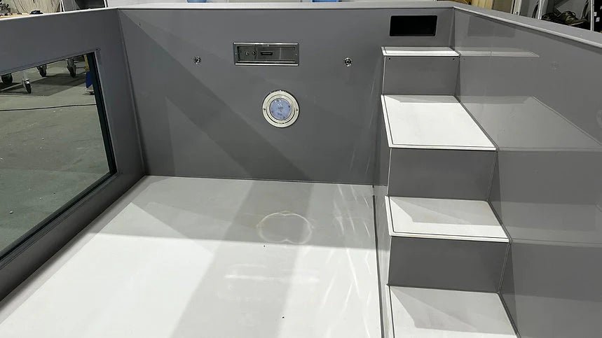 Piscine en polypropylène de 6,5 m x 2,5 m avec une fenêtre de 4 m – Image 4